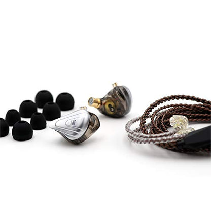 Linsoul KZ ZSX 5BA+1DD 6 Driver Hybrid in-Ear HiFi Earphones - color: Black, style: Without Mic
