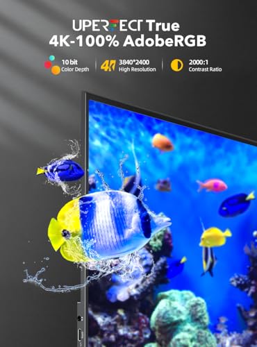 UPERFECT True 4K Portable Monitor QLED, 15.6” 600 Nits 100% AdobeRGB - size: 15.6"