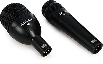 AUDIX FP7 Fusion Series 7-piece Drum Mic Kit for Kick, Snare, Toms, and Overheads with Travel Case - Black