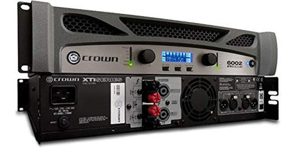 Crown XTi6002 Two-channel, 6000-Watt at 4Ω Bridged, 2100-Watt at 4Ω Dual Pro Power Amplifier. Black and Silver - size: 2100-Watts