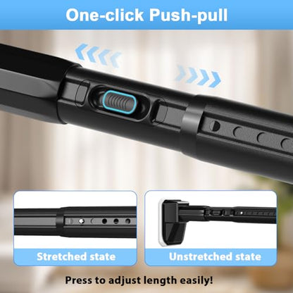 Extra Long Tension Curtain Rod, Black, 41-126 Inch (4-10.5ft), Tension Rod - color: Black, size: 41-126inch