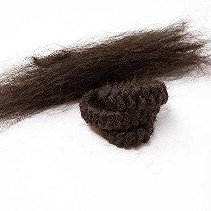 Mehron Makeup Crepe Hair - DARK BROWN, Special FX Fake Hair - color: Dark Brown