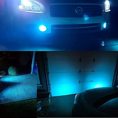 Alla Lighting H8 H11 LED Bulbs, Fog Lights Lamps Replacement 8000K Ice Blue 12V H16 for Cars, Trucks Super Bright 3030 36-SMD 12V Upgrade