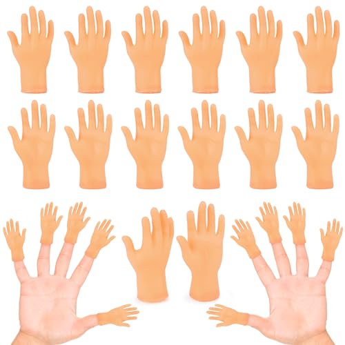 30 Pcs Tiny Finger Hands, Mini Fingers Funny Hand Puppets for Parties