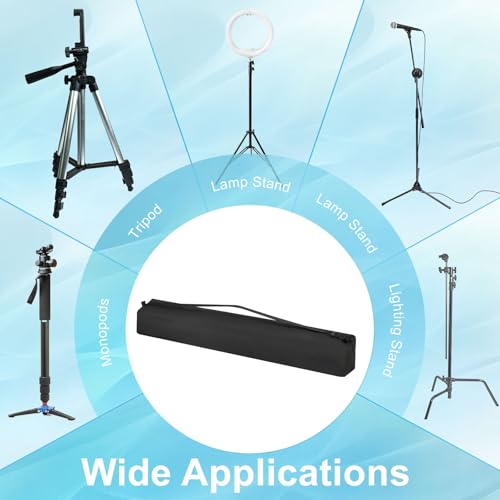 PATIKIL 32.28"x3.94" Tripod Carrying Case, 1Pack Oxford Cloth Padded Tripod Bag with Handles for Light Stands Tripod Photography Accessories, Black - size: 32.28"x3.94"