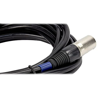 CHAUVET DJ I 10 Foot Male to Female 3 Pin Connector DMX Lighting Effect Cables for DJ Lighting, Concerts, and Weddings (2 Pack)