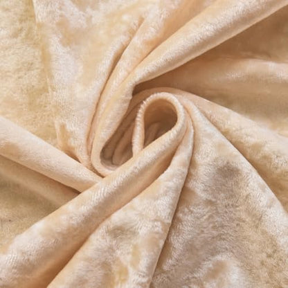 Champagne Crushed Velvet Curtains 96 inch Length- 2 Panels Velvet Living Room Neutural Window Drapes Thermal Insulated Room Darkening Drapery for Bedroom - color: Champagne, size: 52"W x 96"L (Pack of 2)