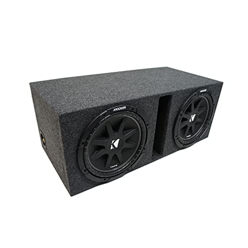 KICKER 43C154-N Dual 15 Inch Loaded Subwoofer Enclosure Vented Final 2 Ohm