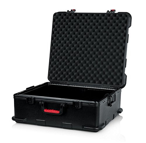 Gator Cases Molded Flight Case for Rack Mountable Mixers Up to 12U Rack Space with TSA Approved Locking Latch (GTSA-MIX12PU) - size: 12U Pop-Up