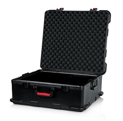 Gator Cases Molded Flight Case for Rack Mountable Mixers Up to 12U Rack Space with TSA Approved Locking Latch (GTSA-MIX12PU) - size: 12U Pop-Up