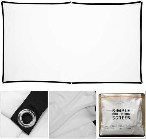 100 Inch Holographic Rear Projection Screen - Portable Foldable Double-Sided Anti-Wrinkle Projector Screen for Halloween, Christmas, Movie Nights & Holiday Parties | Indoor Hologram Video Projection