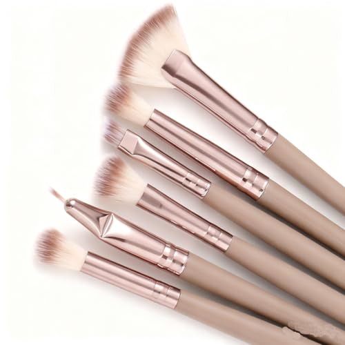KOLIGHT Pack of 20pcs Cosmetic Eye Shadow Sponge Eyeliner Eyebrow Lip Nose Foundation Powder Makeup Brushes Sets (champagne gold) - color: champagne gold