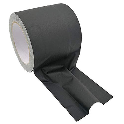 Electriduct Tunnel Tape with Non-Adhesive Center Channel Path for Cable Management Gaffer's Tape 3" x 25 Feet x 4 Rolls = 100 Feet - Black/Yellow High Visibility Safety Stripe - color: Black/Yellow, size: 3 Inch x 25 Feet (4x Rolls = 100FT)
