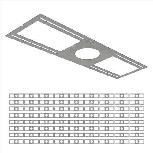 ASD 72 Pack New Construction Mounting Plate, 4 Inch Wafer Light Bracket - color: Symmetric 4", size: 72 Pack