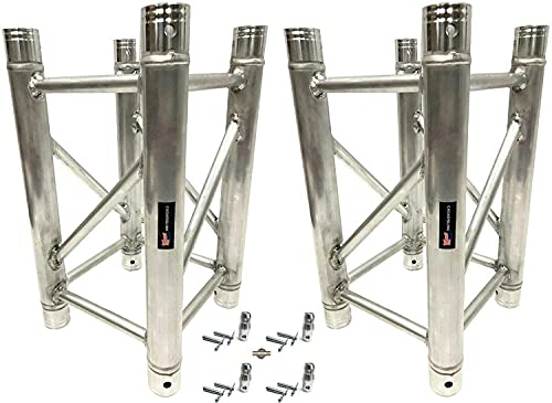 2PCS 1.64FT Aluminum DJ Light Stands Stage Truss Segment Fits All Major Name Brands 290mm.x290mm