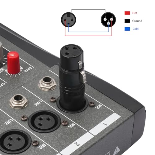 3Pin XLR Male to Female Audio Adapter, Black Painted Zinc Alloy Shell,for Mic,Amplifier, Mixer XLR 3-Pin Audio Connectors DMX 512 Adapter-3Pack - color: XLR M To F*3