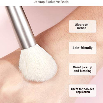 Jessup Makeup Brushes Set Professional Makeup Brush Eyeshadow Blending Powder Foundation Blusher Concealer 25pcs with Cosmetics Storage Box, Blushing Bride T295 - color: X-Blushing Bride+Storage Box