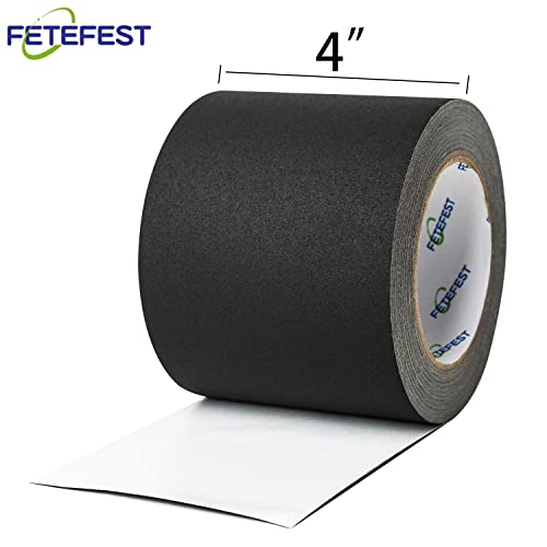 Gaffers Tape 4 inch Black, 2/Pack, 30Yards Each, Heavy Duty, Professional Grade Large Gaffer Tape, Non-Reflective No Residue Hand Tear Self-Adhesive (4 inch Black, 2 Rolls) - color: 4" Black (2 Rolls)