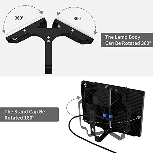 400W LED Flood Light, 40000LM Super Bright Outdoor Security Lights with Wider Lighting Angle,6000K Daylight White, IP66 Waterproof Outdoor Lighting for Garage, Garden, Yard, Parking Lot - size: 200W- Flood Light-2Pack