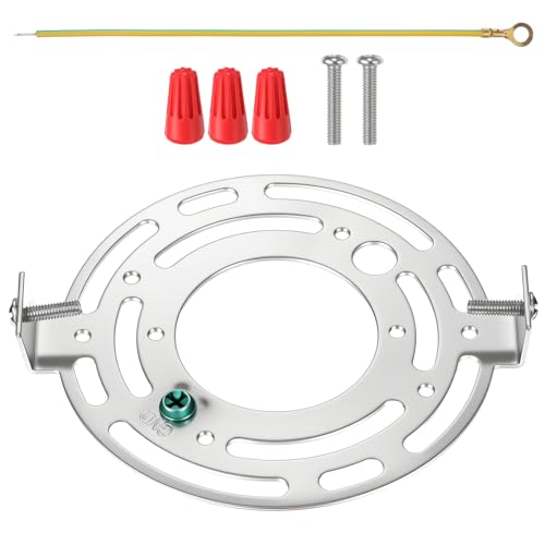 Light Fixture Mounting Bracket 115mm (4.5") Chandelier Mounting Kit with Screw Can Light to Pendant Conversion Kit Round Ceiling Plate for Wall Lights Ceilings Lighting Pendant Chandelier Ceiling Fan