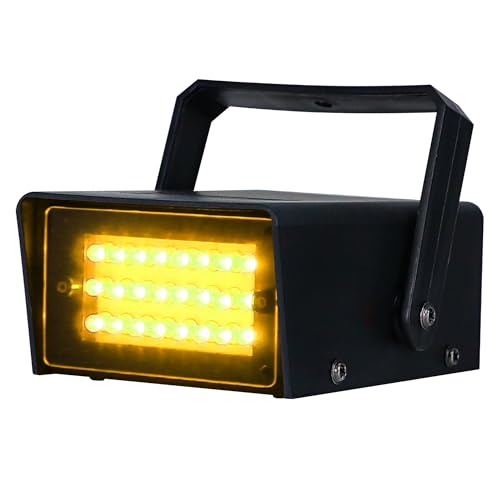 ENUOLI Mini LED Strobe Light Orange Color 24 Super Bright LED Party Light - color: Orange Color