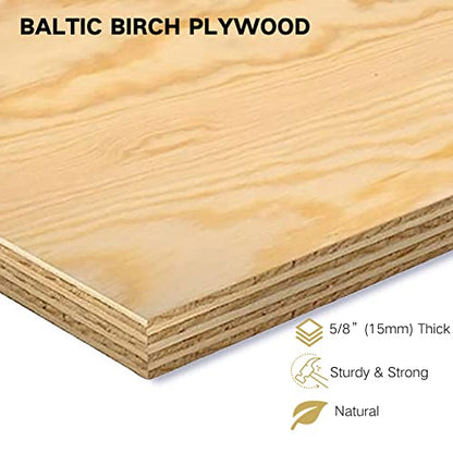 Sound Town DIY Solid Baltic Birch Plywood Slanted 12U Studio Rack, Golden Oak, Rubber Feet, Casters (SDRK-12T) - size: 12U,Golden Oak