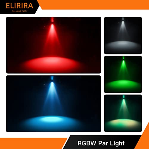 Stage DJ Party 5 in 1 Mixed Effect Lights with Magic Ball, LED Par Pattern Lights and Strobe/UV,Sound Activated Disco with Remote DMX Control, Great for Wedding/Church/Club/Party
