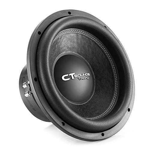 CT Sounds TROPO-12-D4 1300 Watt Max 12 Inch Car Subwoofer Dual 4 Ohm - size: 12 Inch - Dual 4 Ohm