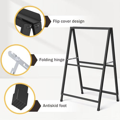 Relx A Frame Sign 24x36 Inch Outdoor, Heavy Duty Sandwich Board Signs, Double-Sided A Frames Sign Holder Business for Outside(Frame only).