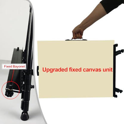 RRFTOK 3 Pack 17-66 Inch Art Easel Stand for Painting and Sign, Black | Portable folding metal tripod easel for display stand, canvas holder, adults, floor, sign, poster board and travel use - style: 66B 3-Pack