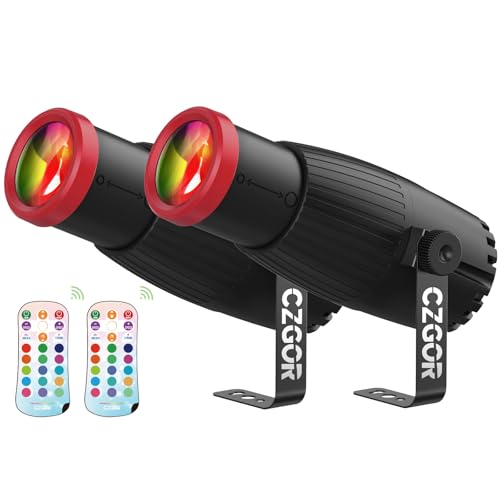 18W Pinspot Light, RGBW Mirror Disco Ball Spotlight with Remote - style: Casual