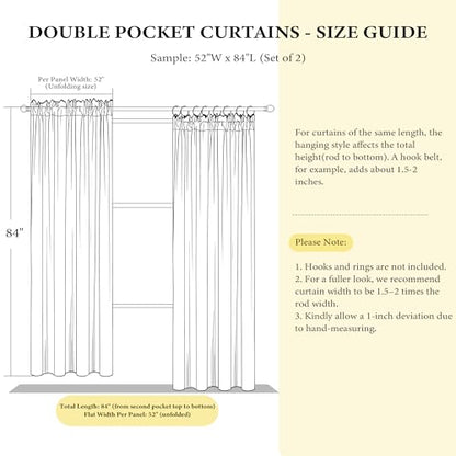 NICETOWN Black Blackout Extra Long Velvet Curtains 120 inches Long - color: Black Series - Black, size: 52"W x 120"L (Pack of 2)