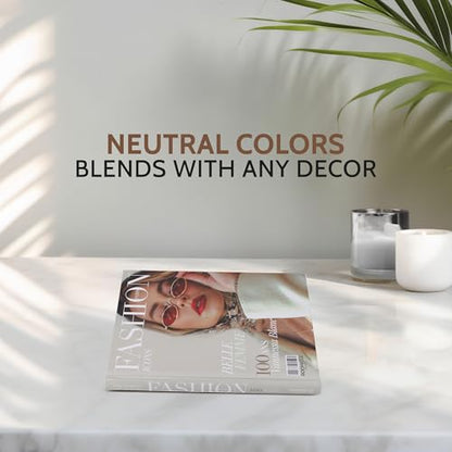 Fashion Decorative Books for Coffee Table - Designer Faux/Fake Books for Decoration - Enhance Your Coffee Table, Mantle & Bookshelf Decor - Book Decor Aesthetic Collection - Real Blank Pages Inside - style: Fashion