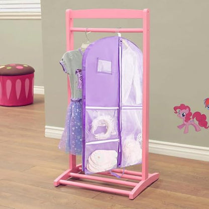 Garment Bags for Travel,Fabric Garment Bag with Pockets,Non-Woven Clothes Dance Costumes Covers And Mens Suit Pocket,40x24x3 Inch Dress Carry Storage,Large Garments Coat Protector (Lilac) - color: Lilac
