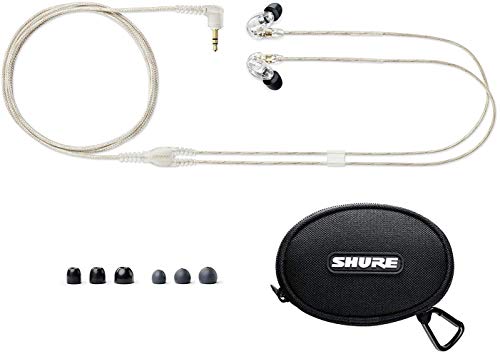 Shure PSM300 P3TRA215TWP Pro Wireless In-Ear Personal Monitor System with SE215-CL Earphones, Twinpack - J13 Band - size: Twinpack, style: J13 Band (566-590 MHz)