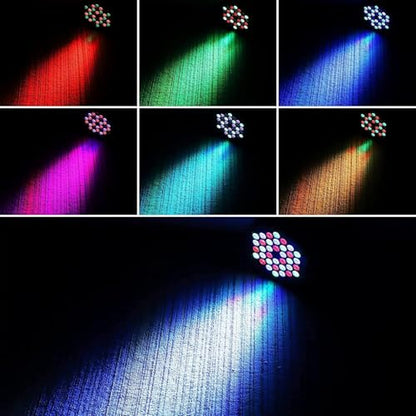 HOLDLAMP Rechargeable Par Lights 36W RGB Battery Powered, Wireless LED Par Lights DJ Uplights Sound Activated Remote Control for Wedding Events Club Party Church Stage Lighting, 12 Pack