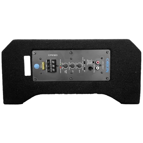 ORION CPE120 Cobalt 12" Active Down-Firing Subwoofer Enclosure, 1500W Max | 1500W Max, Built-In Amplifier, Down-Firing, Shallow Mount, Slim Sealed, Air-Tight - style: 12 Inch - 1500 Watts Active