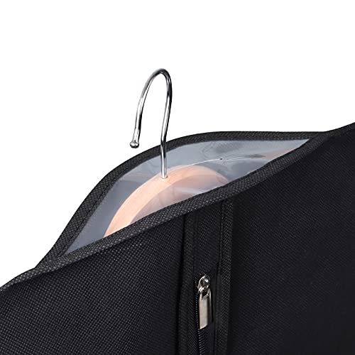 Univivi Garment Bag Suit Bag for Storage and Travel, 40 Inch, Set of 16 | Travel Bag with Zipper and Transparent Window, Non-woven Fabric, Foldable Washable Suit Cover for Jacket, Suits, Coats, Shirt - size: 24'' x 40''- 16 pcs-NWF