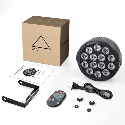 Stage Lights, 1 Pack U`King Par Can Lights RGBW LED 14x6W DMX Sound Activated, Uplights for Events Wedding Parties Church Live Show Concert Club