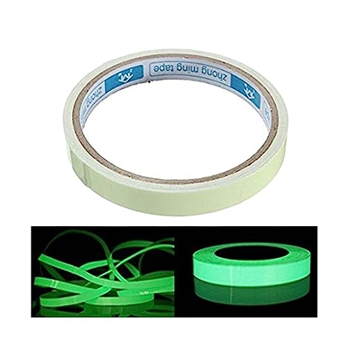 KLVN Luminous Tape Green Warning Fluorescent Spike Sticker Continuous Tapes for Easter Theater Stage Party Wall Step Emergency
