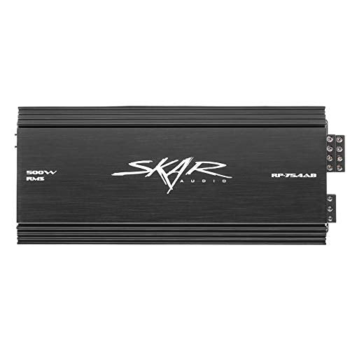 Skar Audio RP-75.4AB 500 Watt Full-Range Class A/B 4 Channel Car Amplifier - size: 500 Watt Class A/B Four Channel