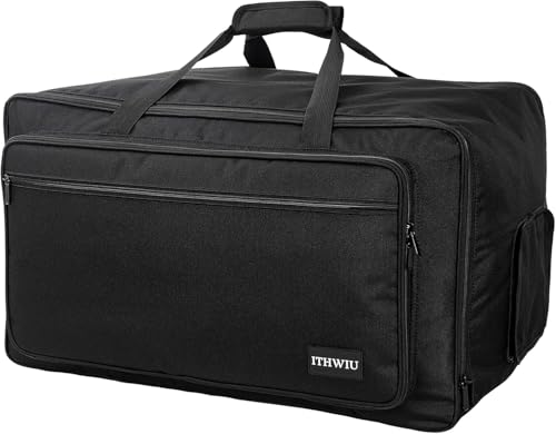 Speaker Carrying Bag with Thickened Sponge for Compact 10" Speaker Cabinets; Heavy-Duty Fits QSC K10, Yamaha DXR10 and more (IT-TOTE10), Black - size: For 10" Speakers