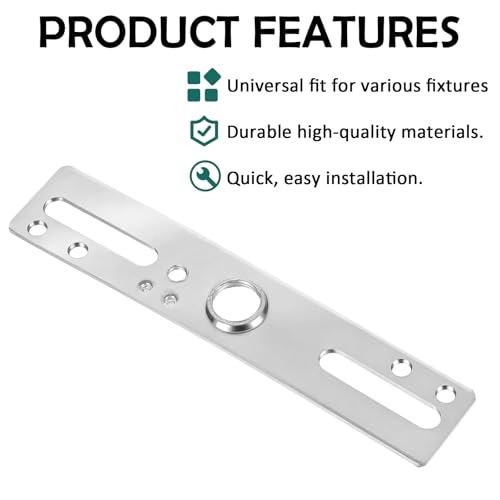 4 Inch Ceiling Light Fixture Mounting Bracket Kit, 4 PCS Light Crossbar Mounting Bracket Universal Lamp Fixture Hardware Set Lighting Crossbar Kit Ceiling Lights Plate for Chandelier Wall Lights
