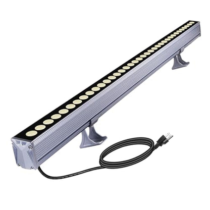 36W LED Wall Washer Lights, 4000K Neutural White Linear Flood Light, 3.2ft/40 120V LED Light Bar, IP65 Waterproof Outdoor LED Wall Washer Lights for Landscape, Church, Ads, Yard, Garden - color: 4000K Neutral White