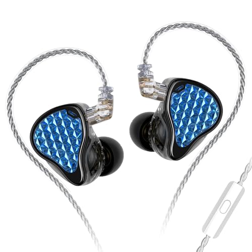 KZ ZAS Pro 7BA+1DD in Ear Monitor, 3.5mm Jack HiFi IEM with Mic, Black - color: Black, size: Mic