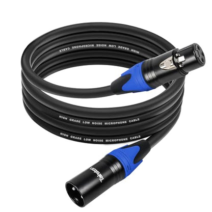 XLR Cable 75 Feet Premium XLR Microphone Cable 3-Pin Balanced Microphone Mic Cord Male to Female XLR Speaker Cable - size: 75 FT