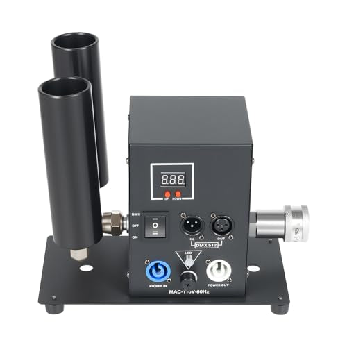 150W Dry Ice Fog Machine, Professional Low Lying Fog Machine with 6m Hose for Stage, Smoke Spray Height 16.4-19.68ft, Dry Ice Blasting Machine with Dual DMX512 & Manual Control for Weddings - size: 150W