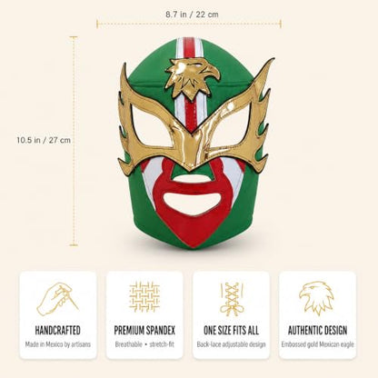 Artisans Bazaar Mexican Custume Wear Masks Luchador Mexicano Wrestling Masks Foamy Material for Men & Women Lucha Libre Adult - style: Mexicano