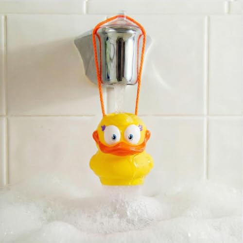 Suddy Buddy® Bubble Maker for Bathtub | Fun Kid Bubble Bath Toys | Bath Bubbler for Boys & Girls Ages 3+ | Includes 1 Foam Dispenser, 1 Trading Card & 3 Super-Bubble Drops | Dakota Duck - style: Dakota Duck