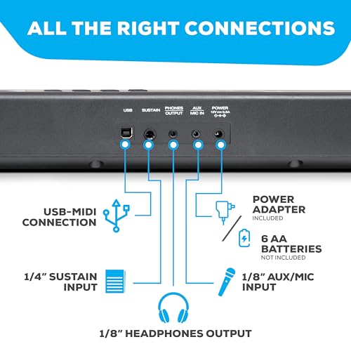 Alesis Recital Play 88-Key Piano Keyboard Bundle | Portable, 480 Voices, Split/Layer Modes, Includes Lessons, Stand, Sustain Pedal, Headphones, Carry Bag, for Beginners - size: 88 keys + accessories, style: Recital Play w/ Accessories